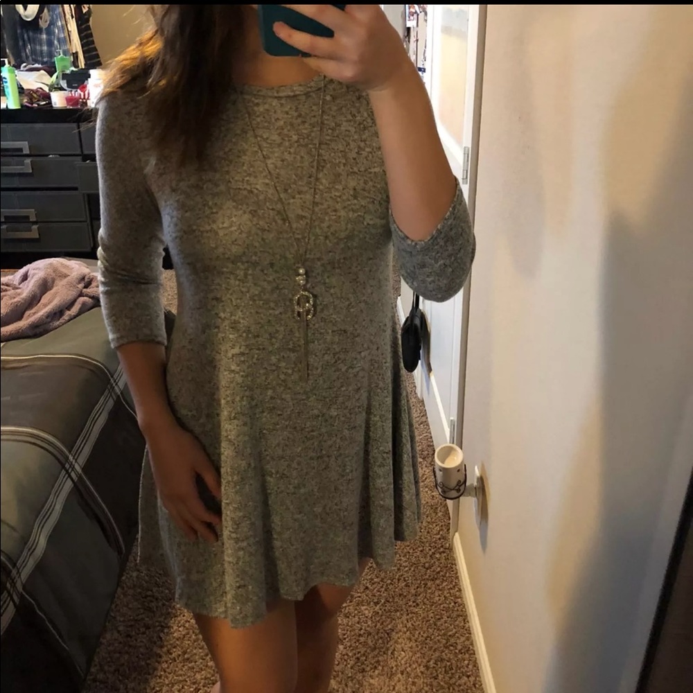 Grey speckled dress